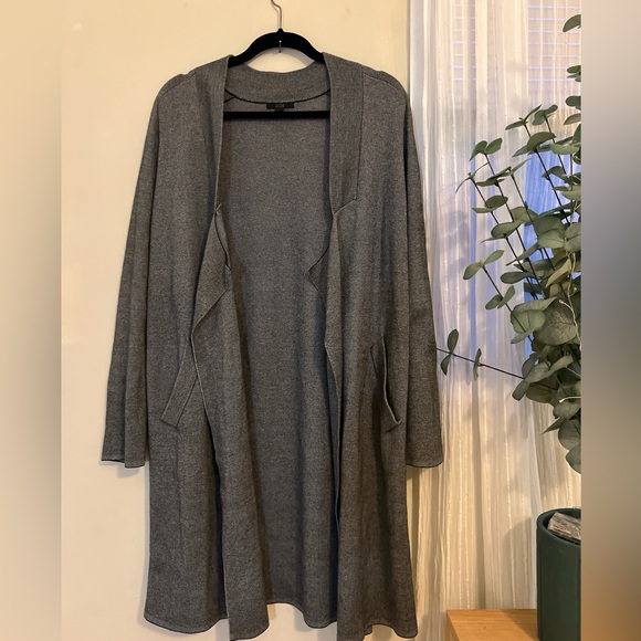 COS Sweaters - COS 100% Cotton Charcoal Open Front Cardigan with Pockets!